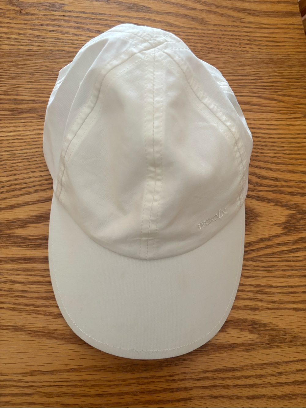 Woolx Frankie adjustable baseball cap in white